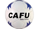 Balón Baby Futbol/Futsal Cafu Corvus PU Blanco Azul