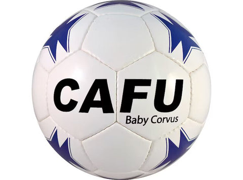 Balón Baby Futbol/Futsal Cafu Corvus PU Blanco Azul